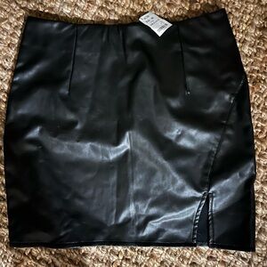 AKIRA Sleek Black Mini Skirt